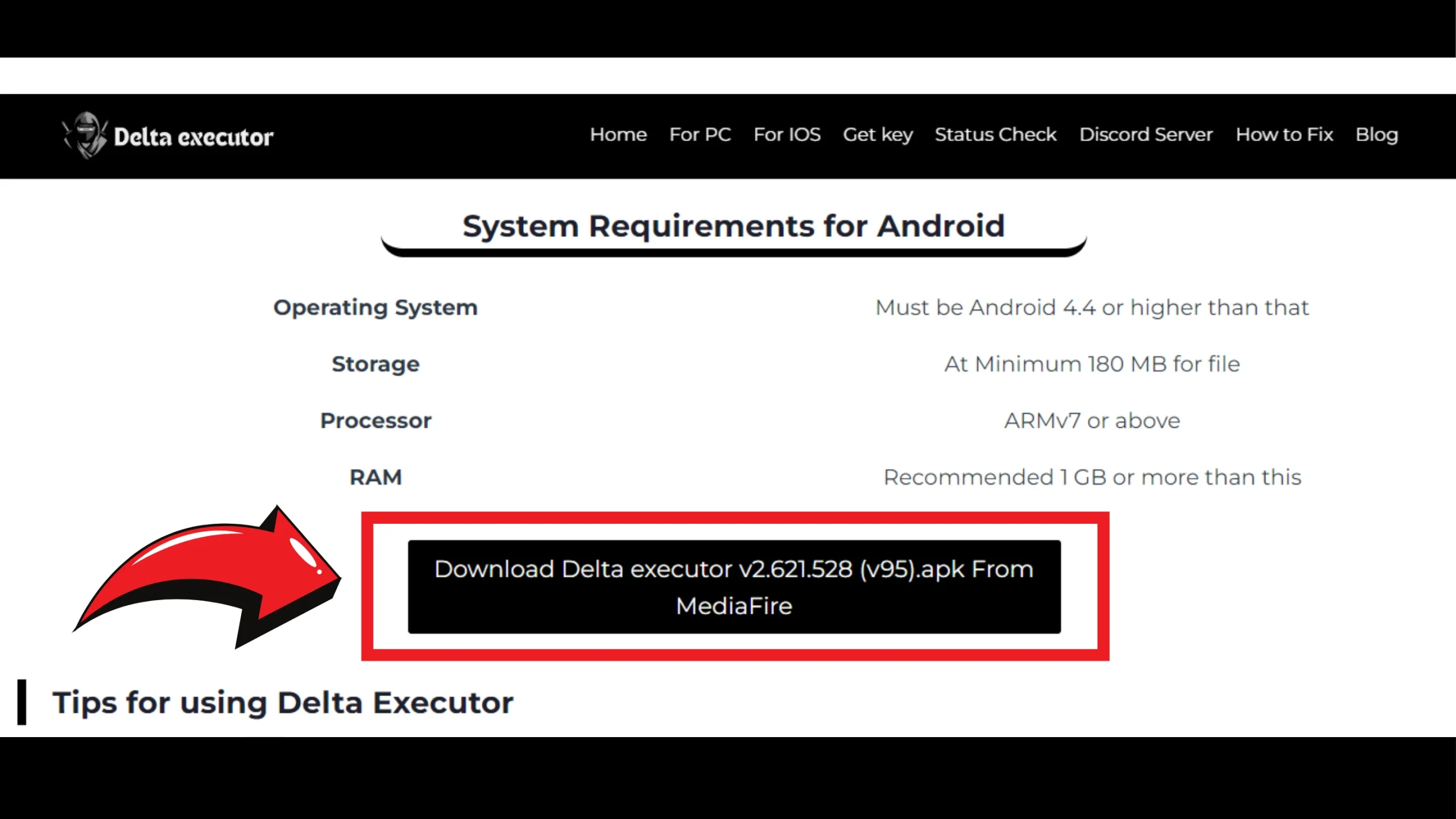 How to Download and Install Delta Executor on PC Using Android Emulator: Step-by-Step Guide (December 2025) 19 download button for Delta executor for PC screenshot image