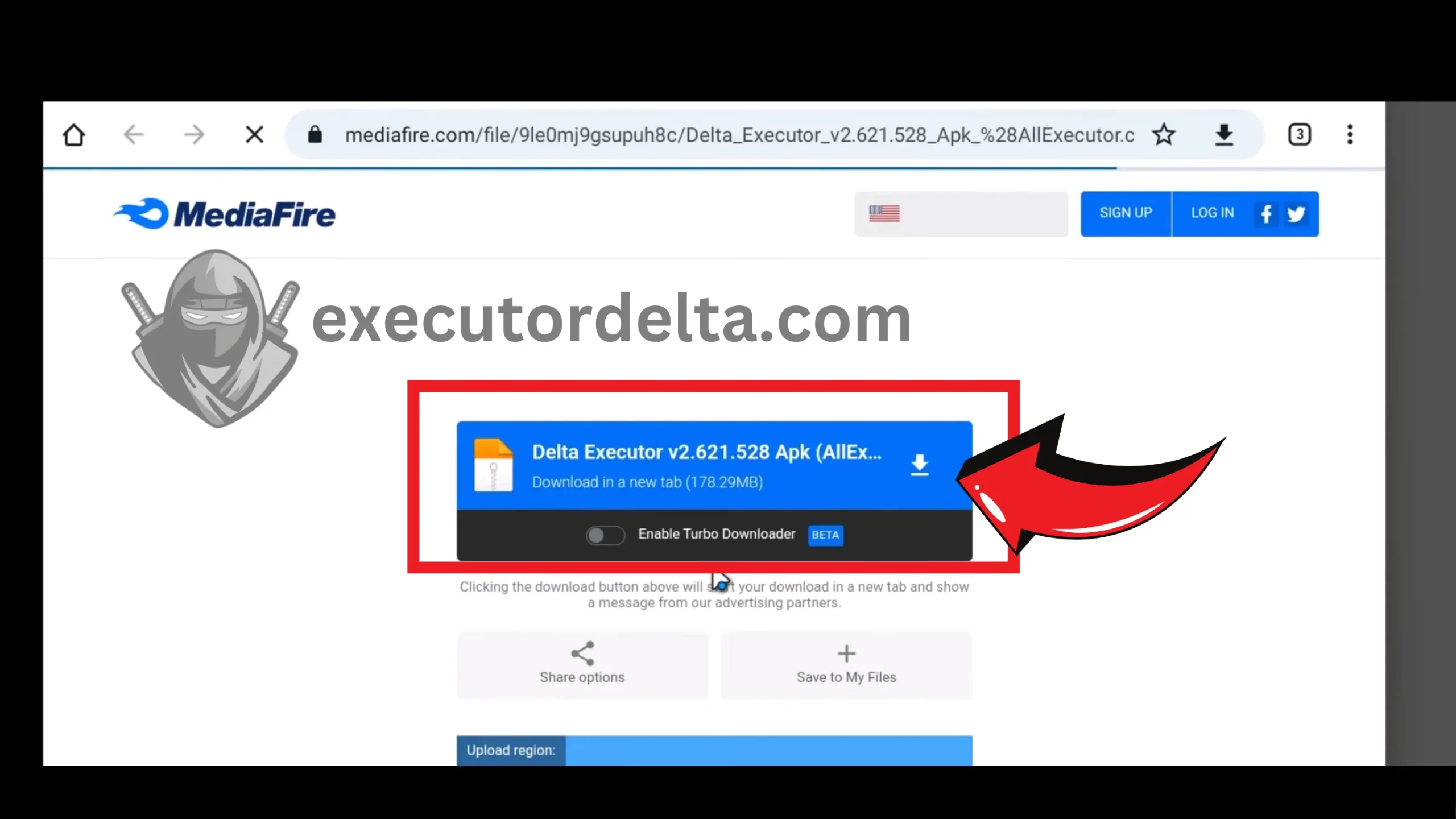 How to Download and Install Delta Executor on PC Using Android Emulator: Step-by-Step Guide (December 2025) 21 mediafire main interface screenshot image