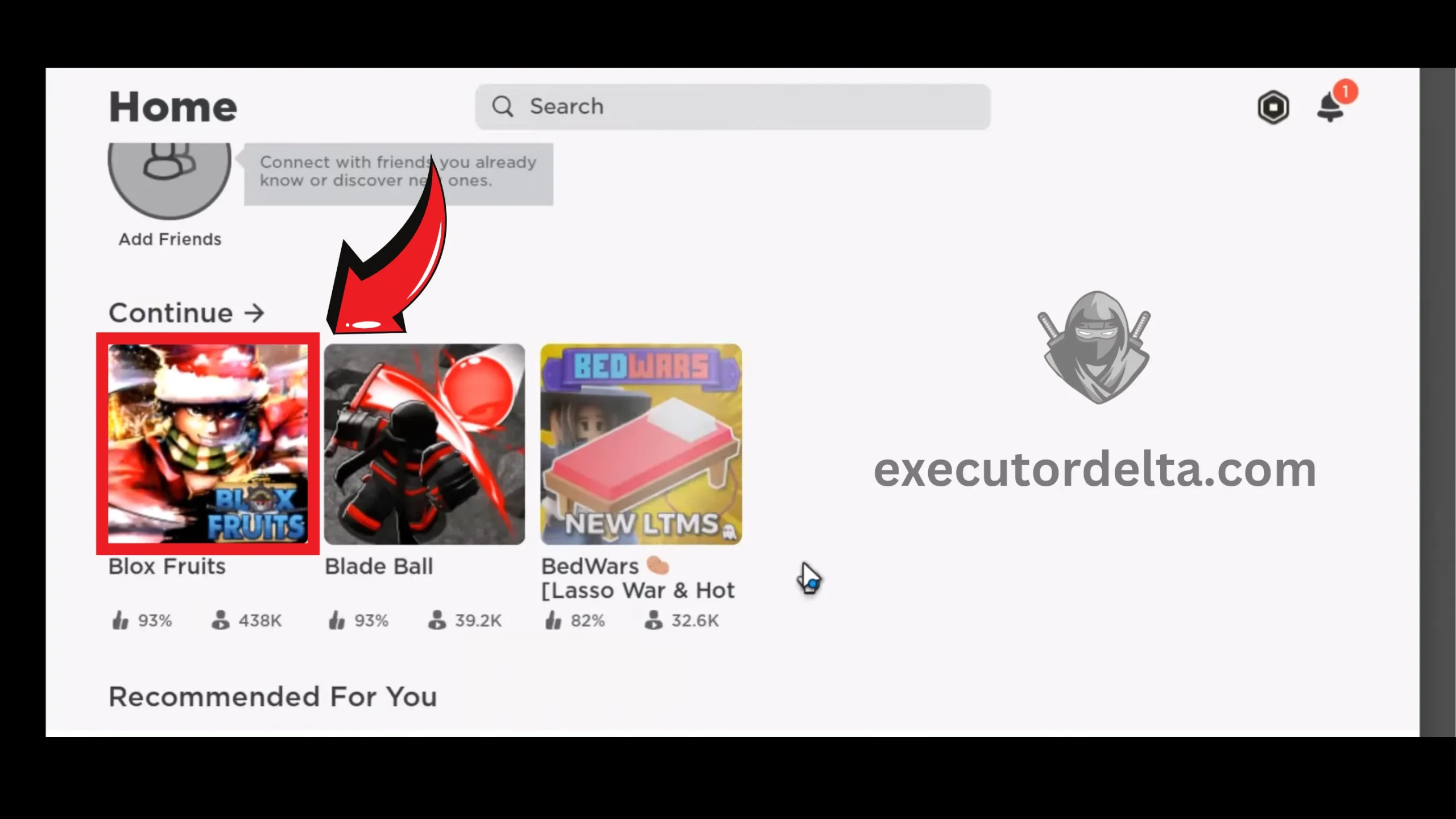 How to Download and Install Delta Executor on PC Using Android Emulator: Step-by-Step Guide (December 2025) 29 Games menu in roblox screenshot image
