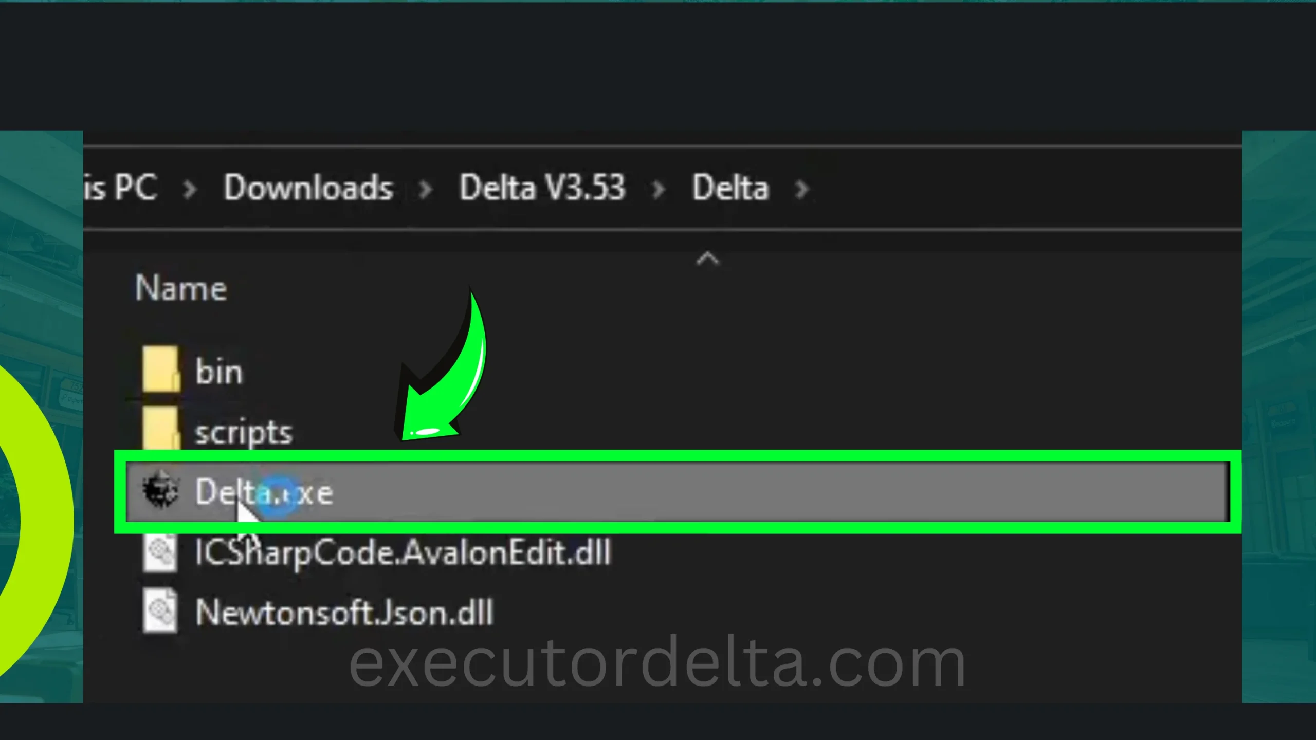 Delta.exe file screenshot image