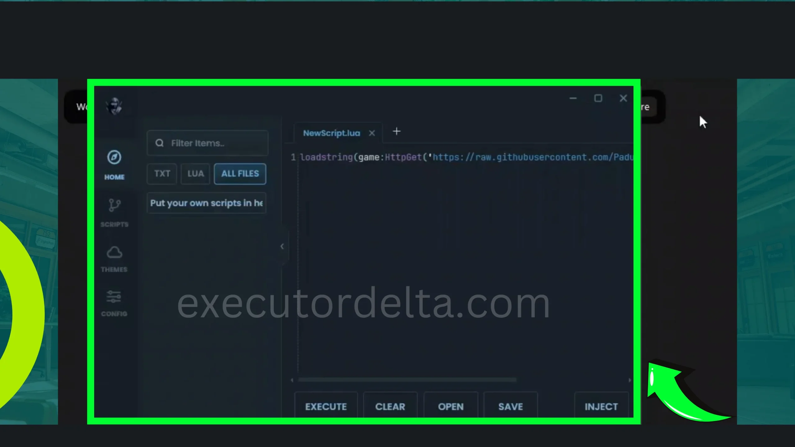 Main user interface of Delta executor screenshot image