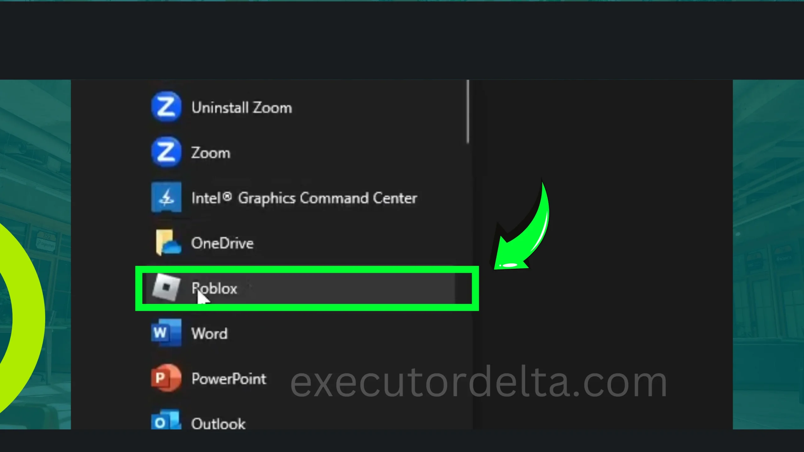 opening Roblox application in windows screenshot image