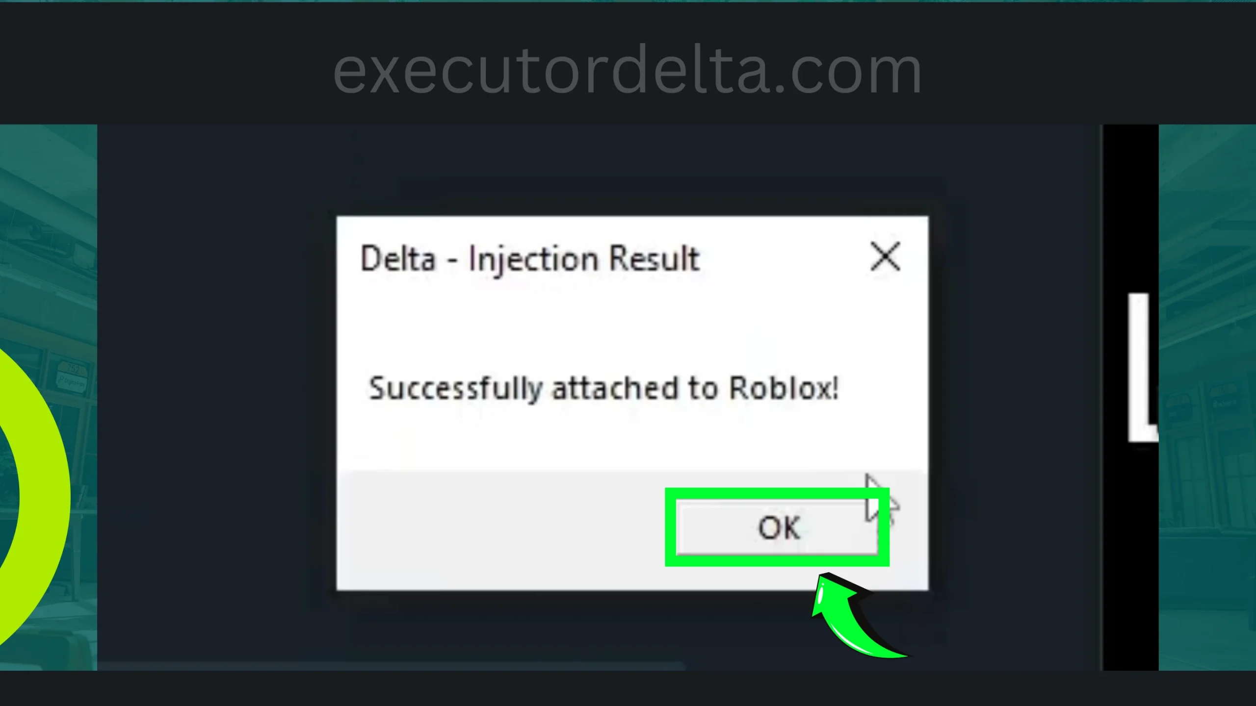 popup window for Delta getting attached to Roblox screenshot image