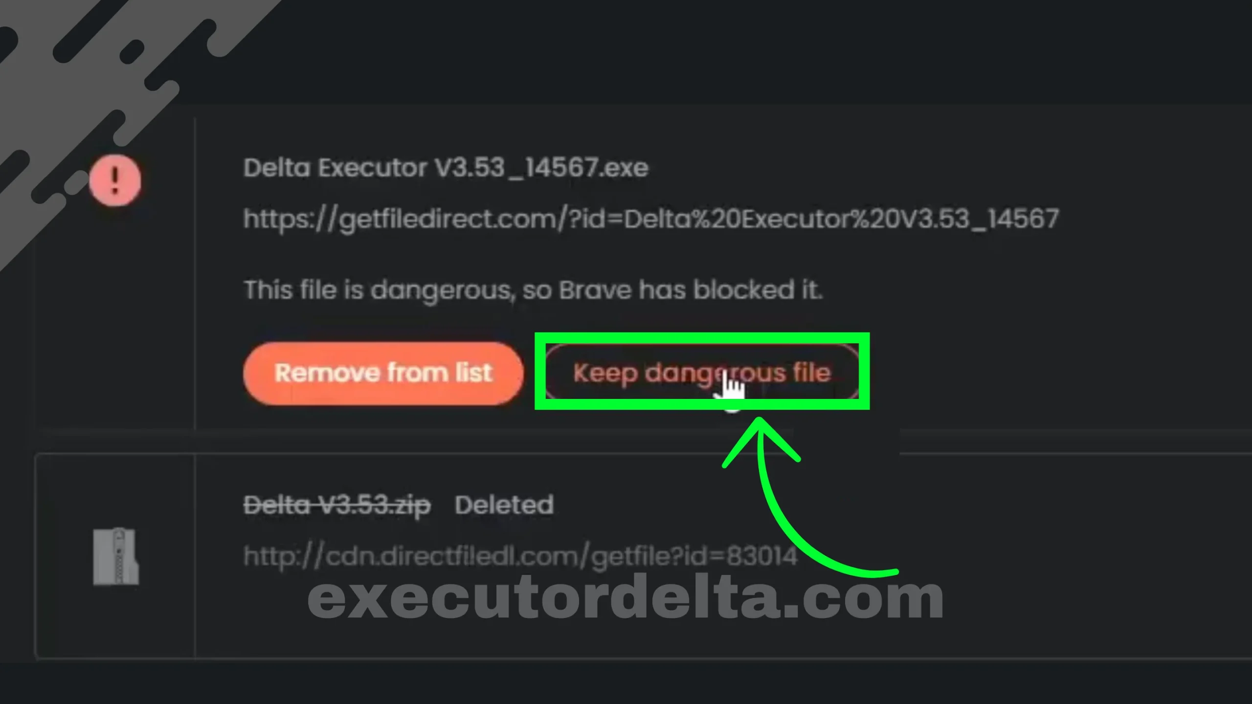 keeping delta file screenshot image