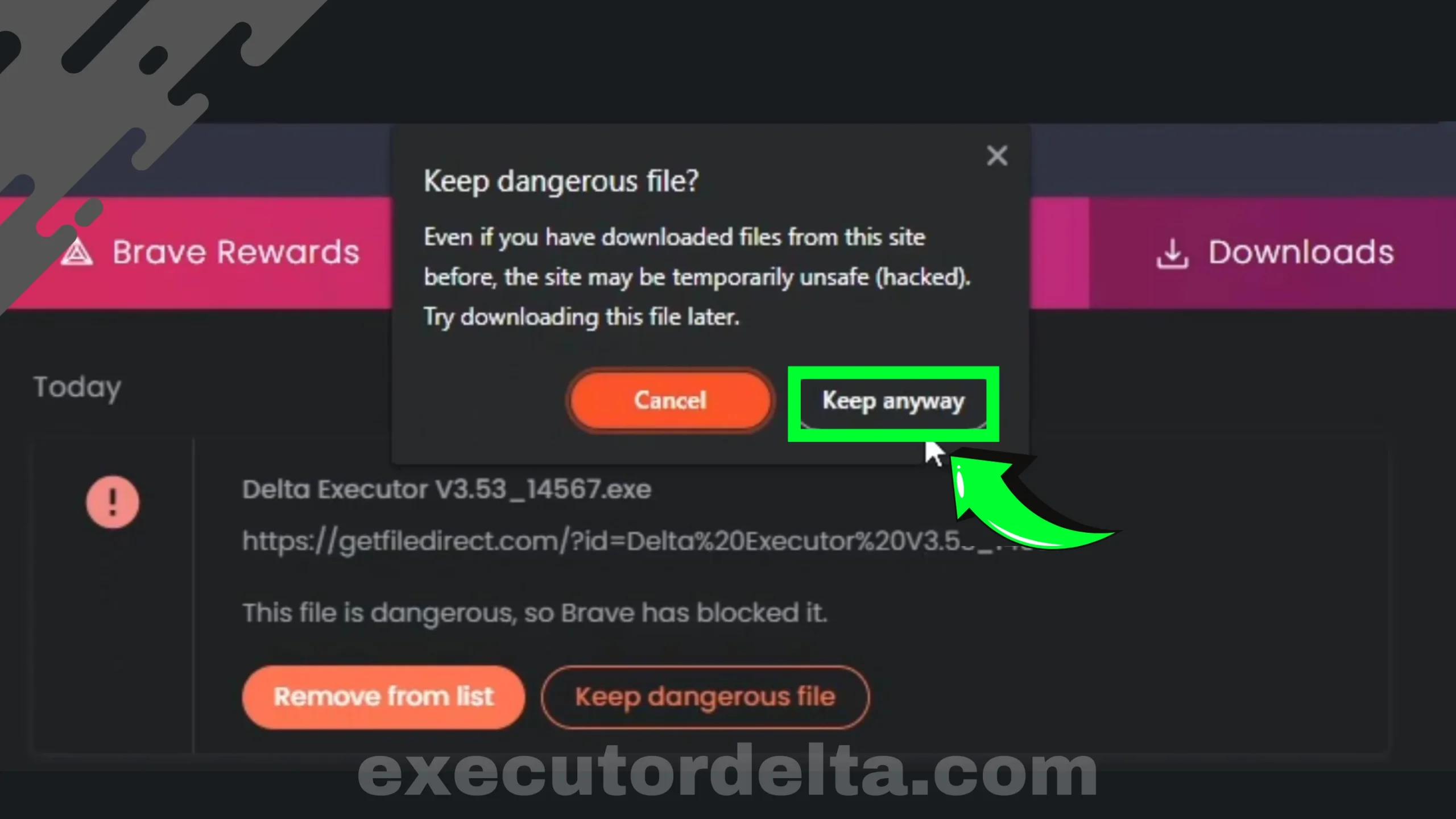 keep anyway for delta executor file download screenshot image