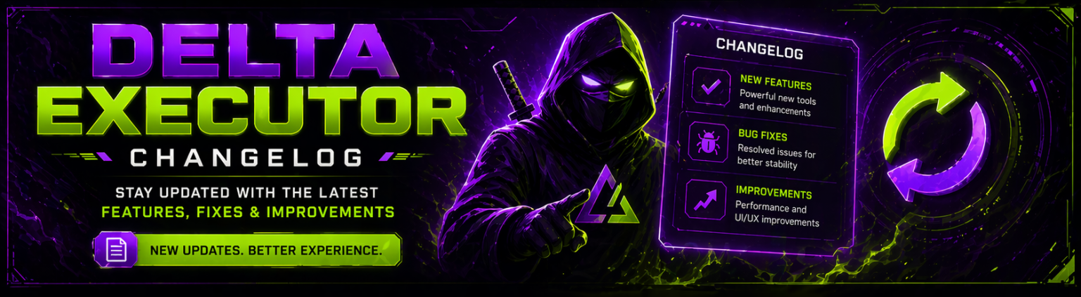 Delta Executor Changelog Banner